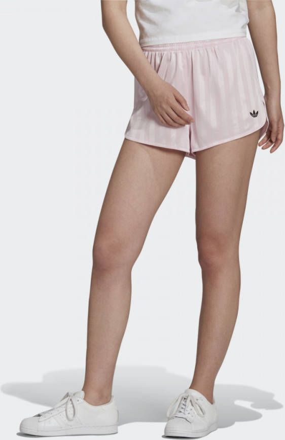 adidas Originals Striped Short Clear Pink Dames