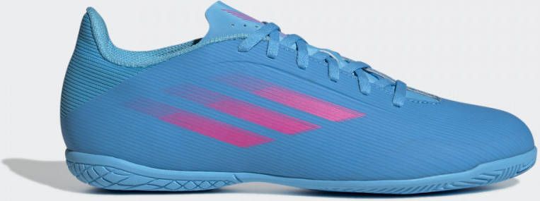 Adidas Performance X Speedflow.4 zaalvoetbalschoenen kobaltblauw/roze