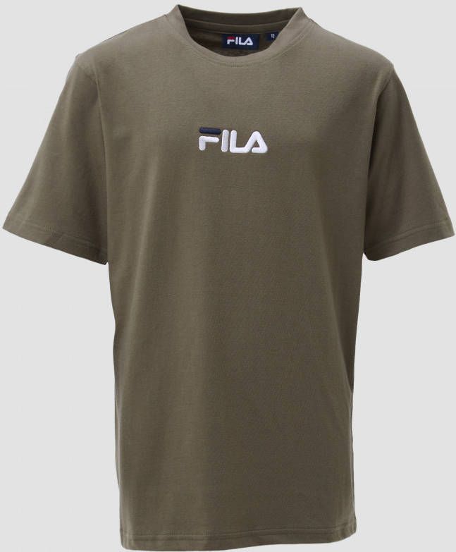 Fila weslee logo shirt groen kinderen