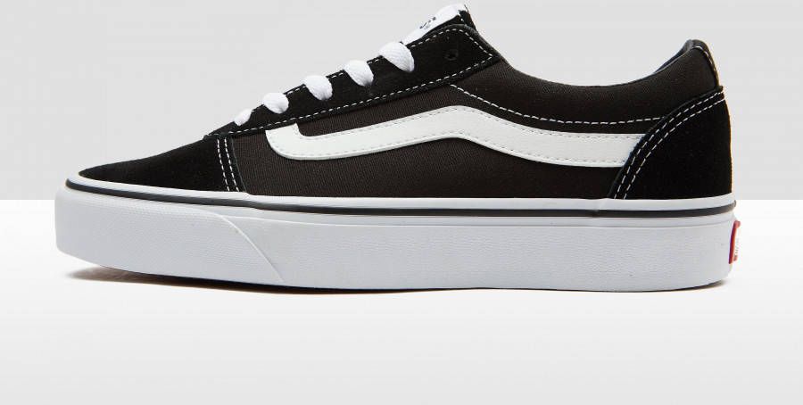 Lage Sneakers Vans ward suede canvas black/white online kopen
