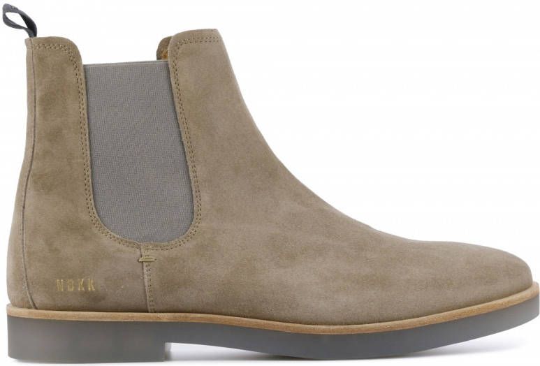 Nubikk Logan suède chelsea boots beige