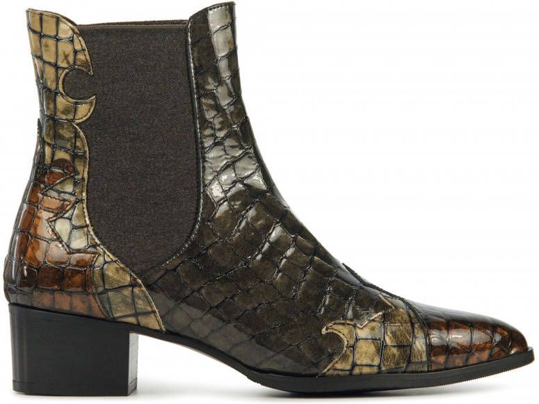 Pertini Dames Leren Enkellaarsjes