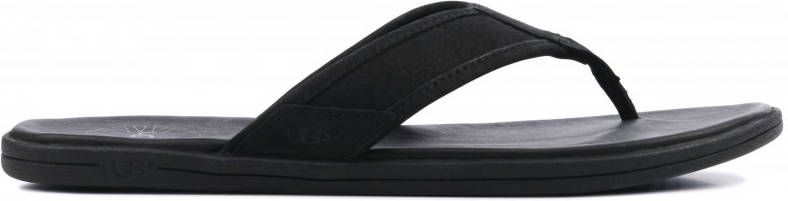 UGG Seaside Flip leren teenslippers zwart