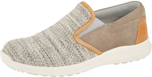 Naturläufer Instapper met superstretchtextiel Bruin/Beige