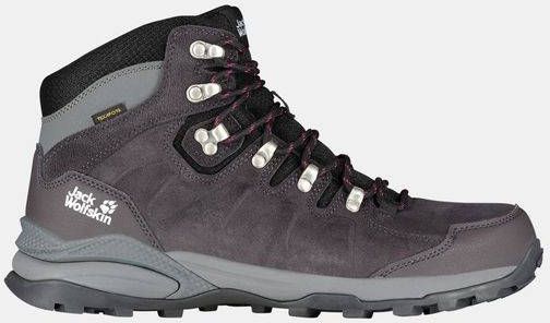 Jack Wolfskin Refugio Texapore Mid Wandelschoen Dames Donkergrijs/Donkerpaars