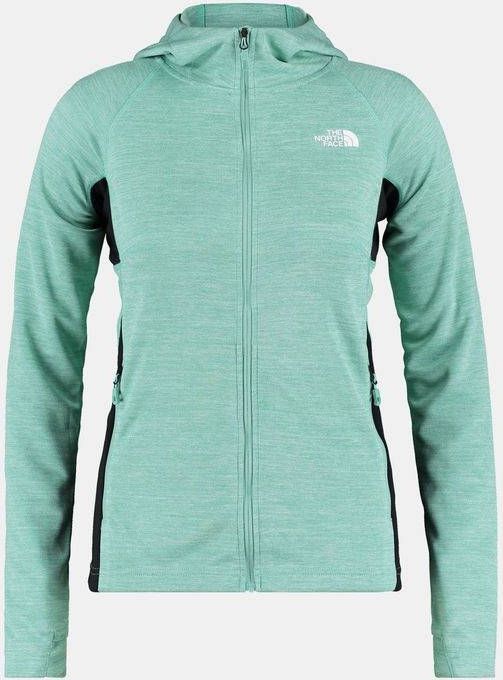 The North Face Athletic Outdoor Midlayer FZ Hoodie Fleecevest Dames Groen