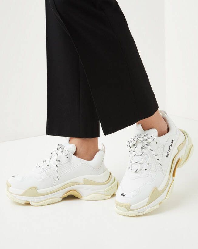 Balenciaga Triple S Sneaker Lf/Not Washed , Wit, Dames
