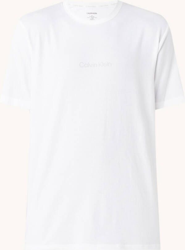 Calvin Klein T shirts Short Sleeve Crew Neck Wit