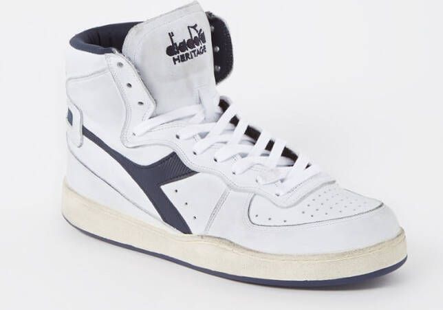 Diadora Heritage Mi Basket Used Wit/Donkerblauw