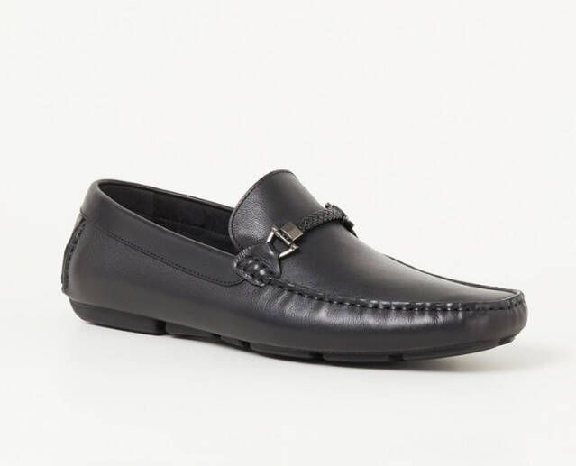 Dune London Beacons mocassin van leer