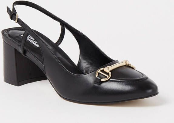 Dune London Cassie slingback van leer met gespdetail