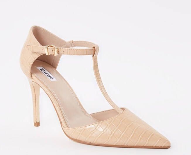 Dune London Casta slingback pump met dierenprint