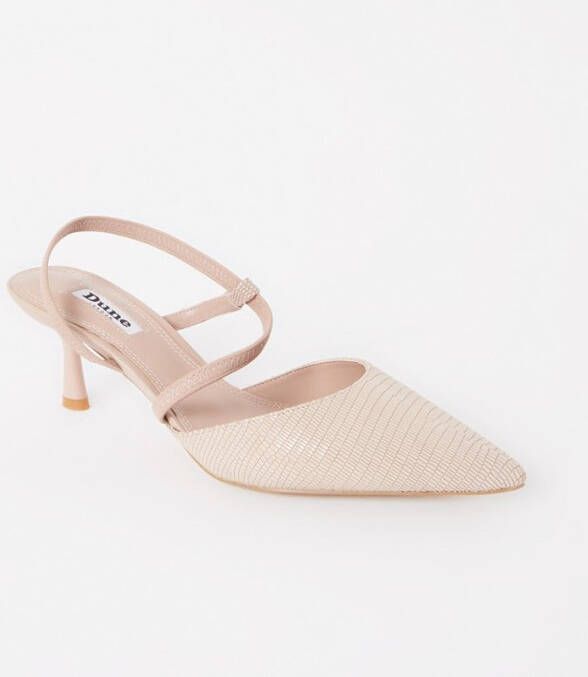 Dune London Citrus slingback van leer