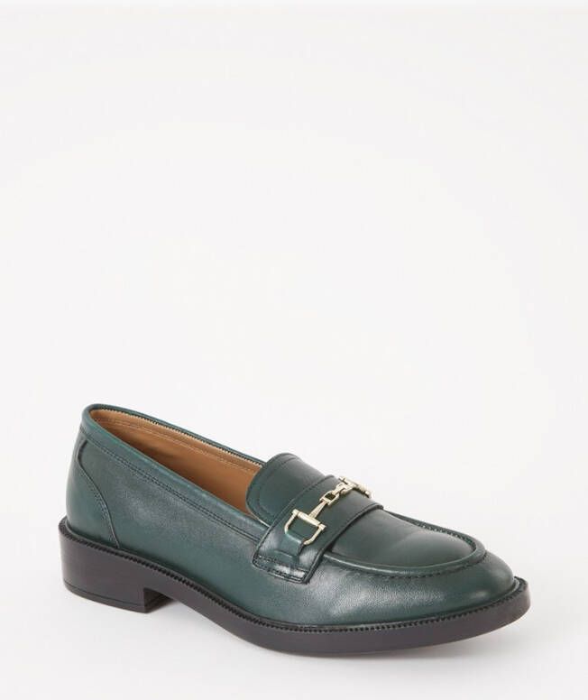 Dune London Grid loafer van leer