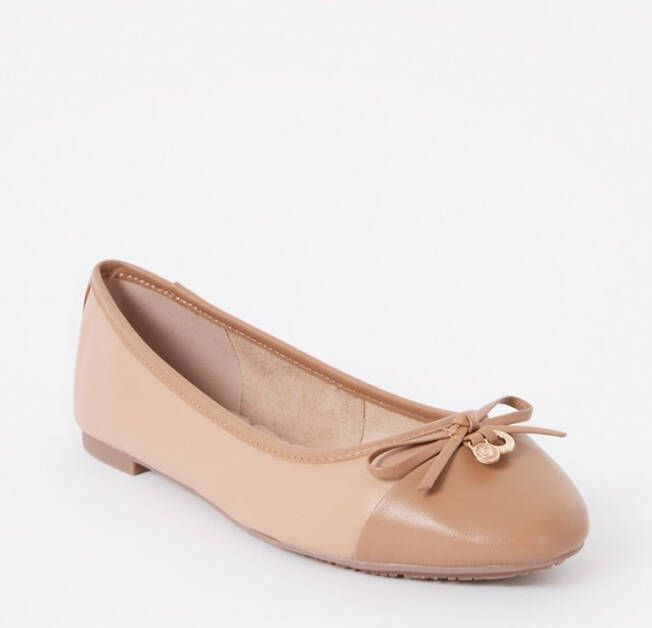 Dune London Hallo ballerina van leer