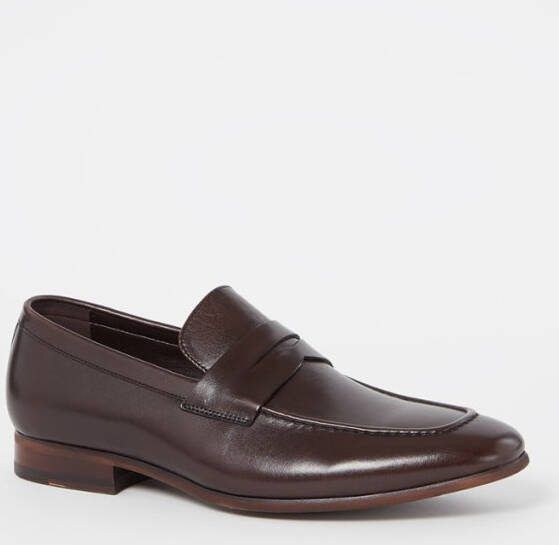 Dune London Server loafer van leer