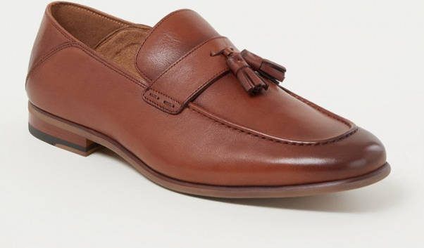 Dune London Support loafer van leer