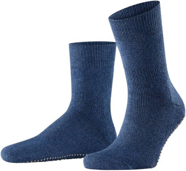 Falke Homepads huissokken in wolblend met anti slip