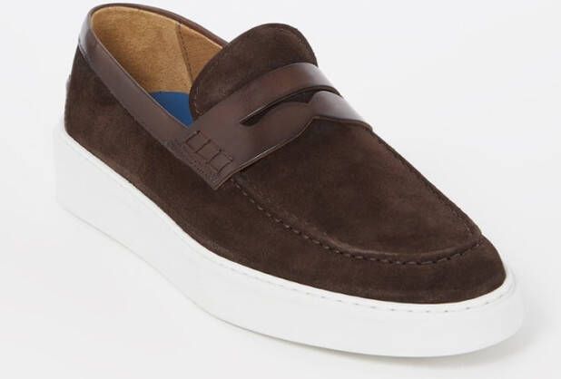 Giorgio Cup Penny loafer van suè, de