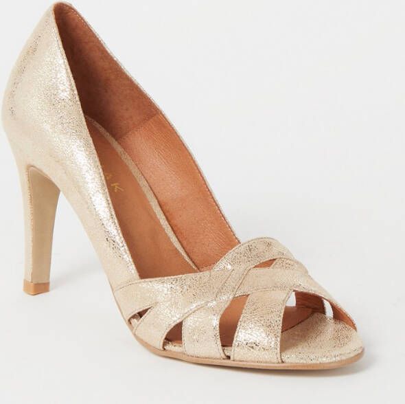 Jonak Dalby pump van leer met metallic finish