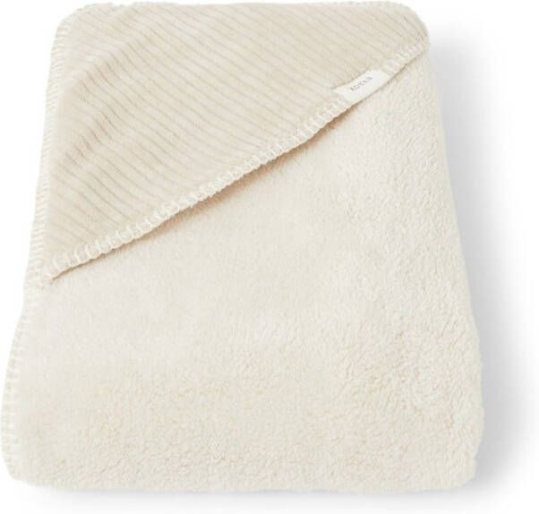 Koeka omslagdoek teddy/corduroy Vik 100x100 cm zand