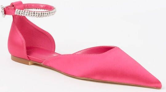 Mango Gesatineerde schoen met stras enkelbandje