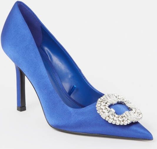 Mango Dona pump van satijn met strass