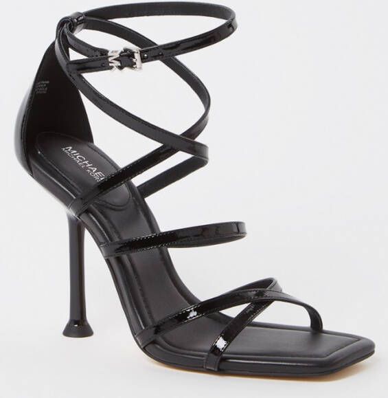 Michael Kors Imani sandalette van leer met lakfinish