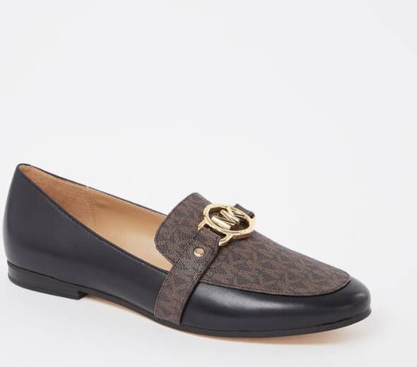 Michael Kors Rory loafer van leer met logo