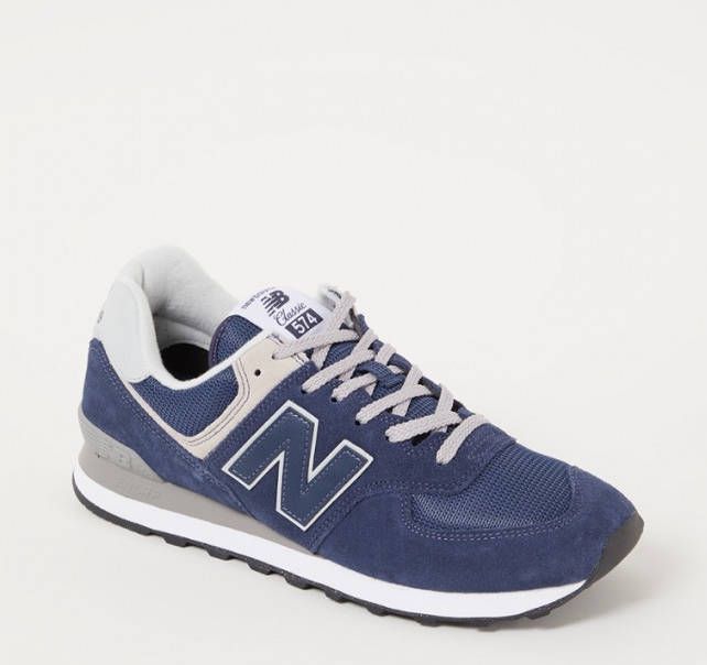 New Balance 574 sneaker met su&#xE8, de details