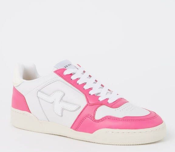 Nubikk Blueberry Pulse Leather White Red Lage sneakers
