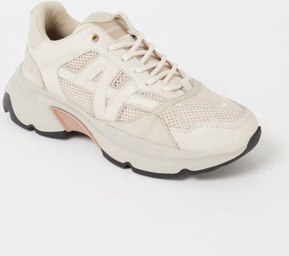 Nubikk Ross Trek Edge chunky nubuck sneakers zand