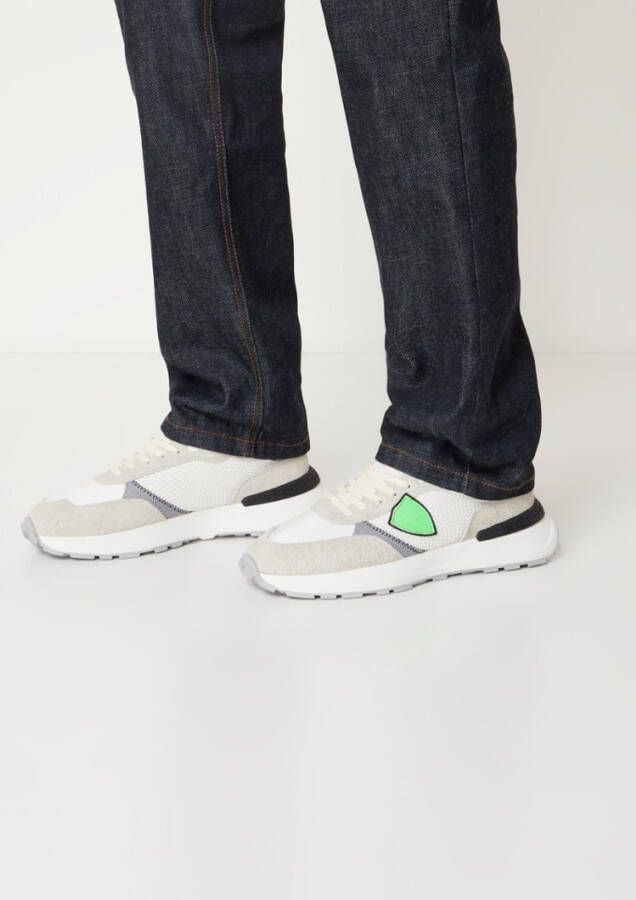 Philippe Model Antibes sneaker met details van mesh en su&#xE8, de