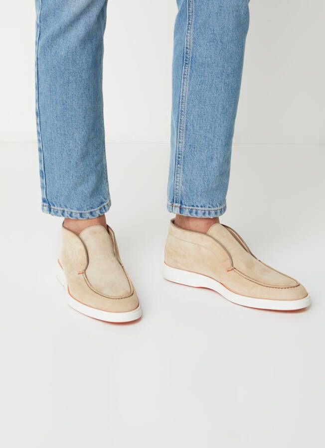 Santoni Instappers & Slip ons Beige Heren