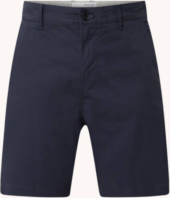 Selected Homme Comfort straight fit korte chino in biologische katoenblend