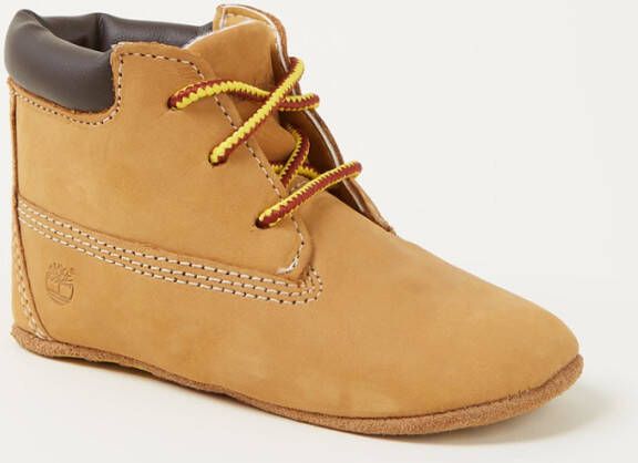 Timberland Crib Set babyschoentje van nubuck met muts giftbox