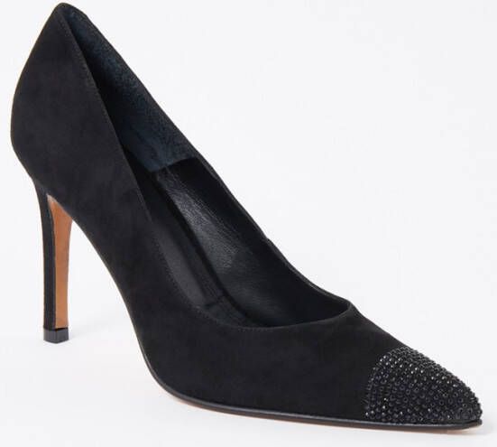 Toral Paris pump van suè, de met strass