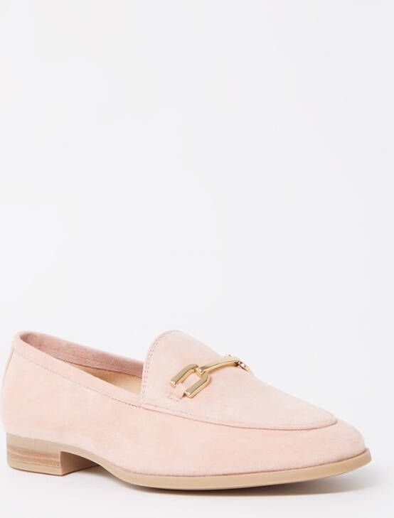 Unisa Dalcy loafer van suè, de met horsebit