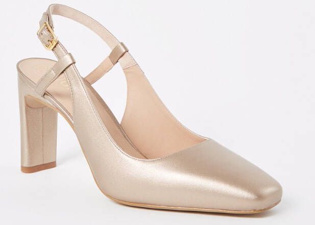 Unisa Pump van leer met metallic finish