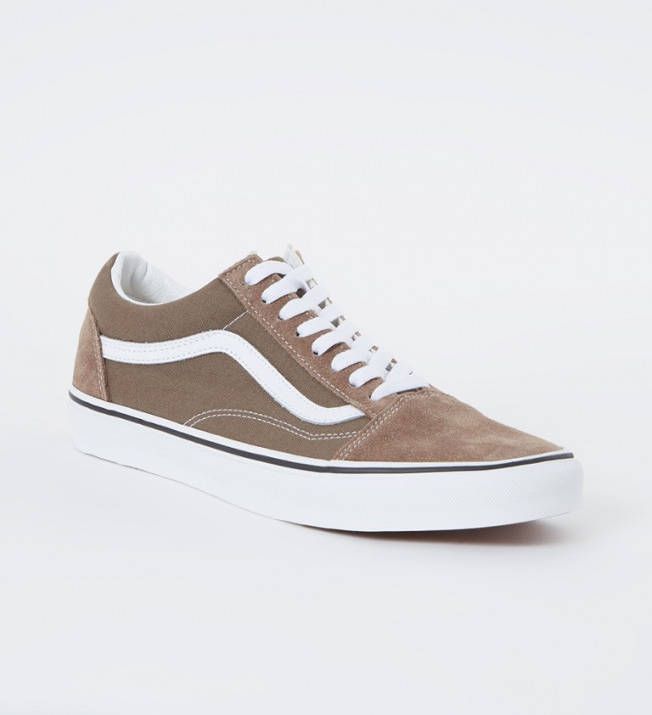 Vans Old skool sneaker van canvas met su&#xE8, de details