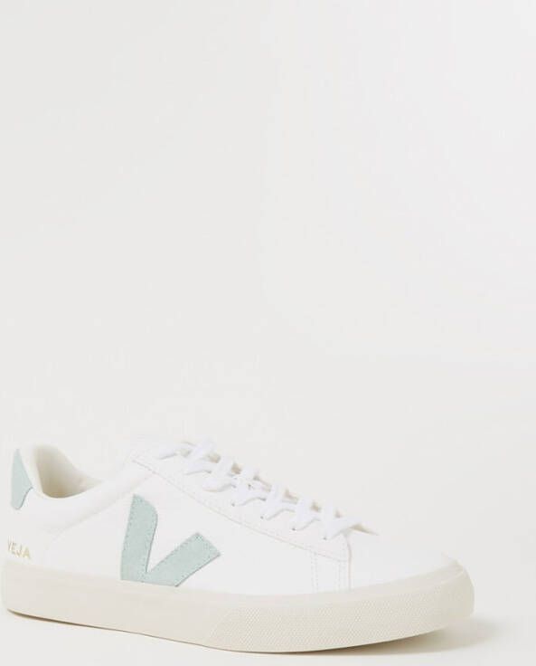 Veja Campo sneaker van leer met suè, de details