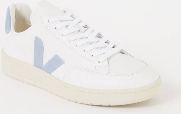 Veja V 12 sneaker van leer met su&#xE8, de details