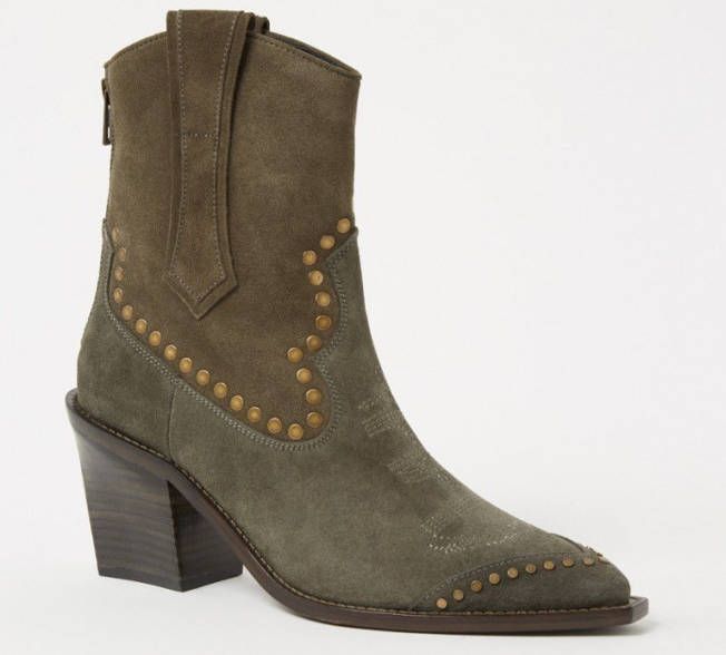 Zadig&Voltaire Cara cowboylaars van suè, de met studs