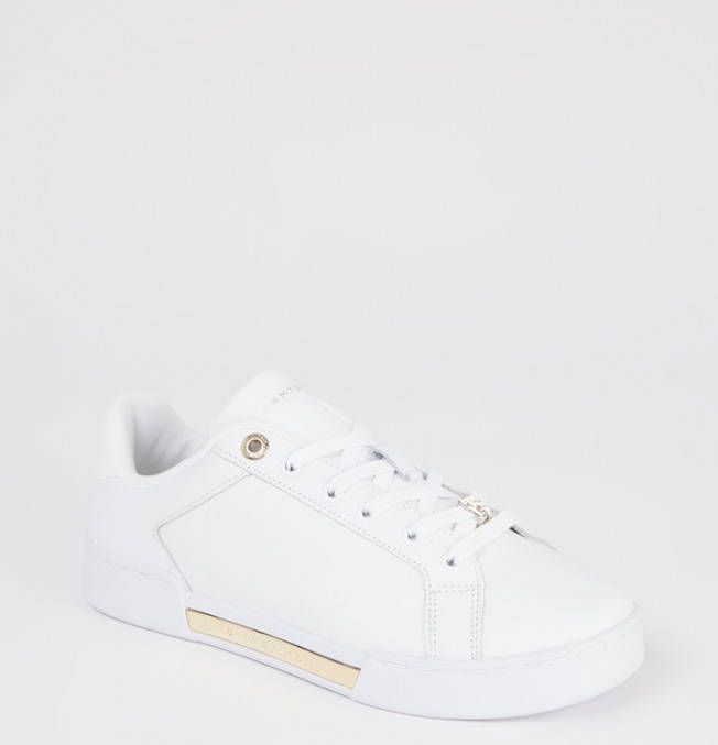 Tommy Hilfiger Witte Lage Sneakers Court Sneaker With Lace Hardware online kopen