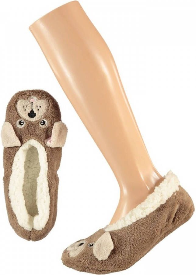 Apollo Meisjes Ballerina Pantoffels/sloffen Hond- 30 Sloffen Kinderen