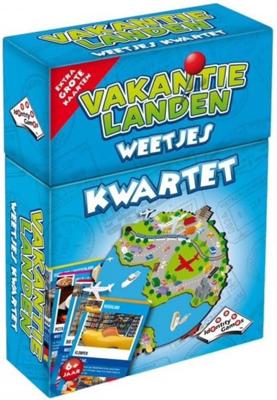 Identity Games Vakantielanden weetjes kwartet kaartspel