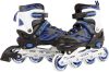 Massamarkt Inline Skates Blauw/zwart Abec7 Alu Frame Verstelbaar 34 online kopen