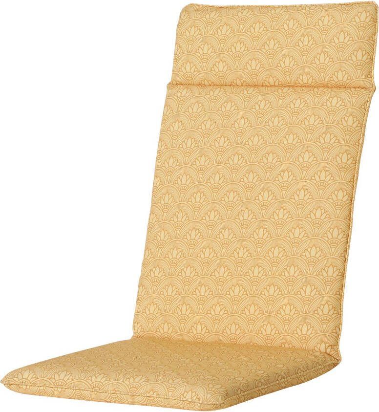 Madison kussens Tuinkussen hoge rug universal  Botanic yellow(waterafstotend )