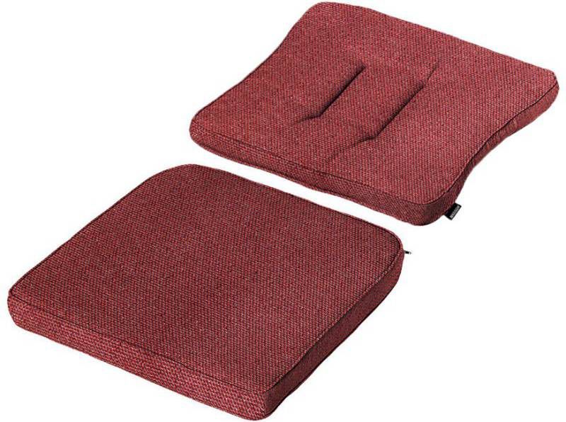 Madison kussens Wicker dining set  Manchester red(waterafstotend )