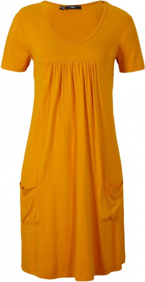 bonprix Jersey mini jurk van viscose, loopt wijd uit